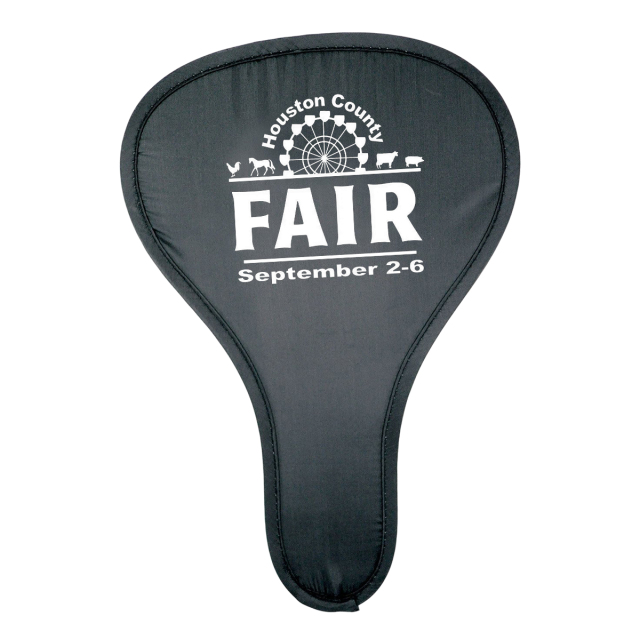 T Shape Folding Hand Fan with Pouch