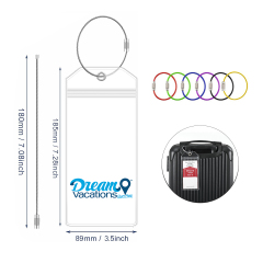 Transparent PVC Luggage Tag