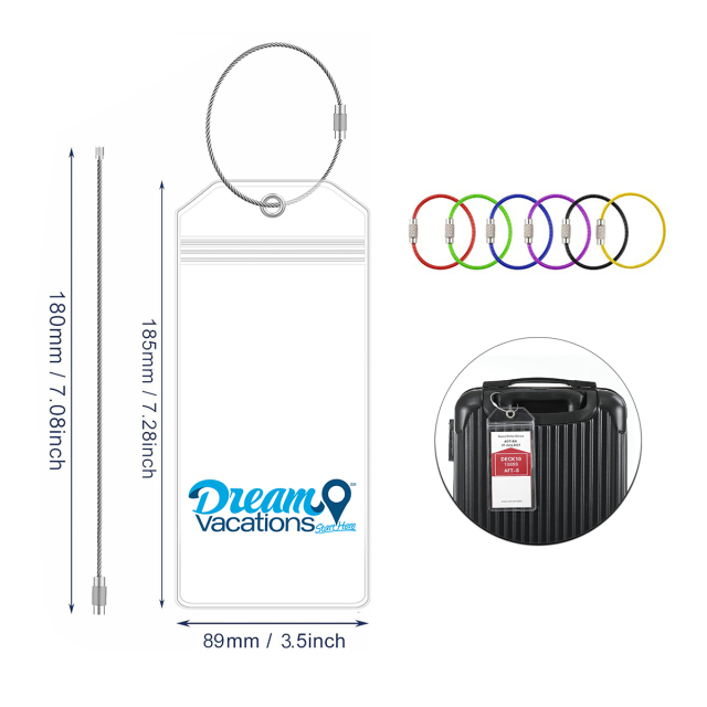 Transparent PVC Luggage Tag