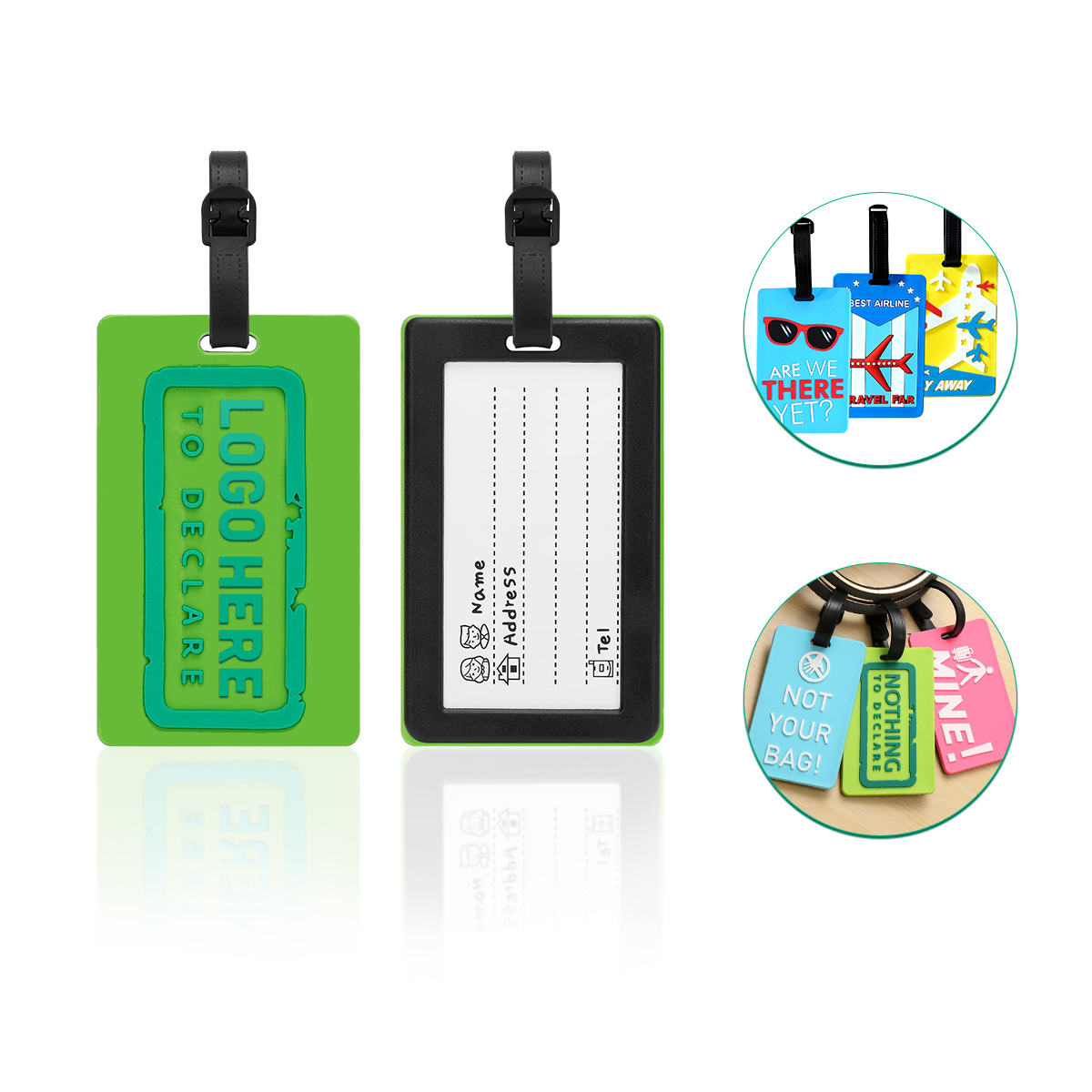 Custom Soft PVC Luggage Tags