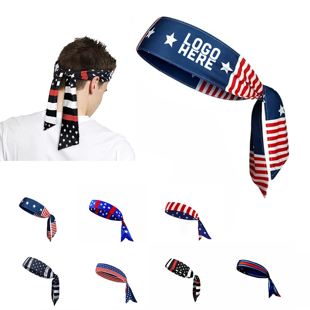 Stars And Stripes Head Tie