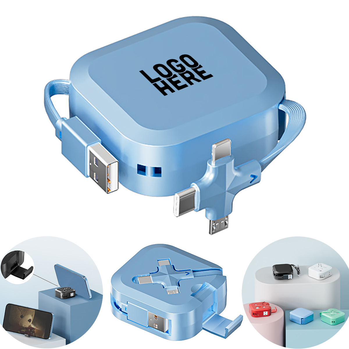 Retractable Cable with Stand