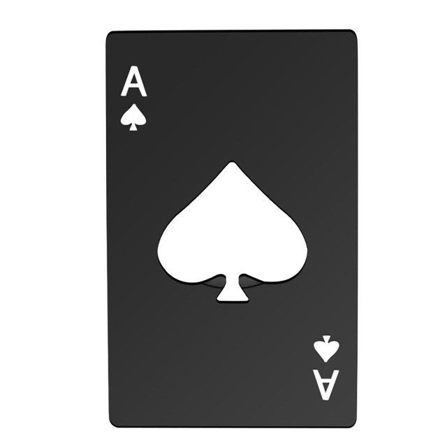 Casino Ace Spades Bottle Opener