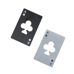 Metal Poker Card Bottle Openers