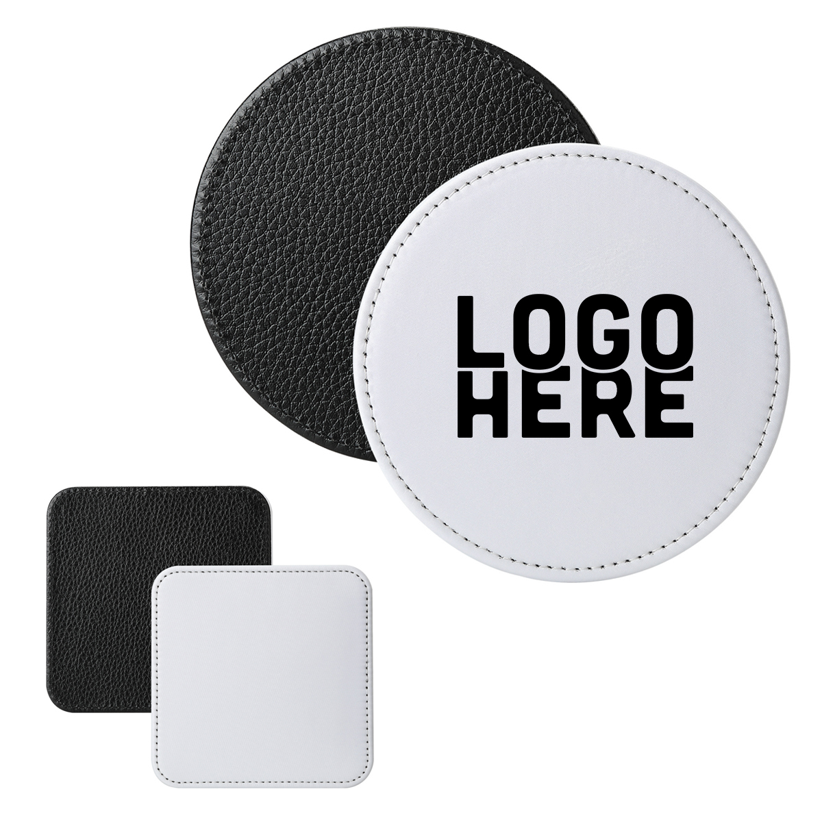 Sublimation PU Leather Coaster