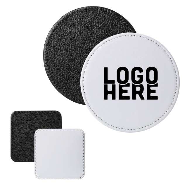 Sublimation PU Leather Coaster