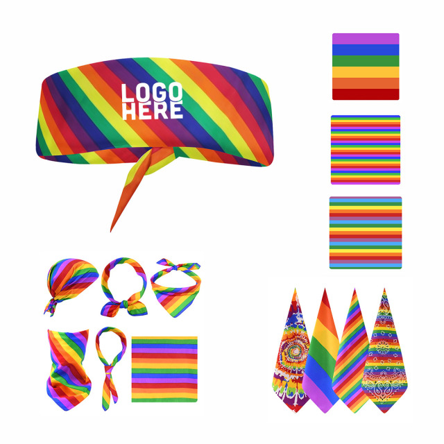 Rainbow Bandana Headband