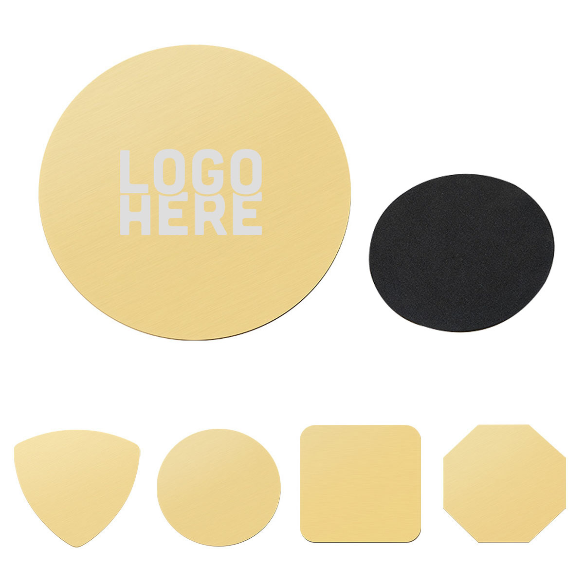 Gold Coating Stainless Steel Coasters