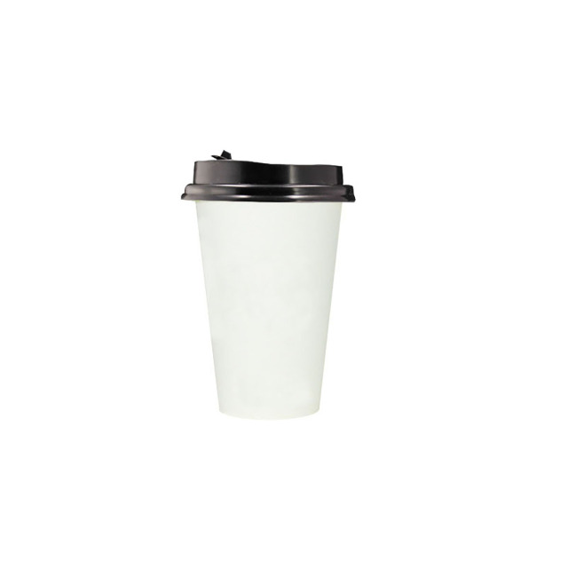 12oz Disposable Paper Coffee Cups With Lids