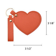 Heart Shaped Mirror Keychain