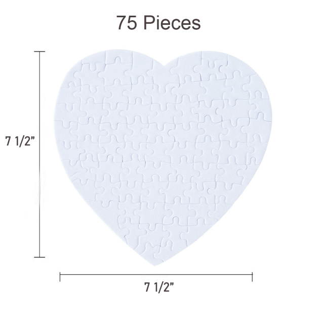 Custom Heart Shaped Jigsaw Puzzle