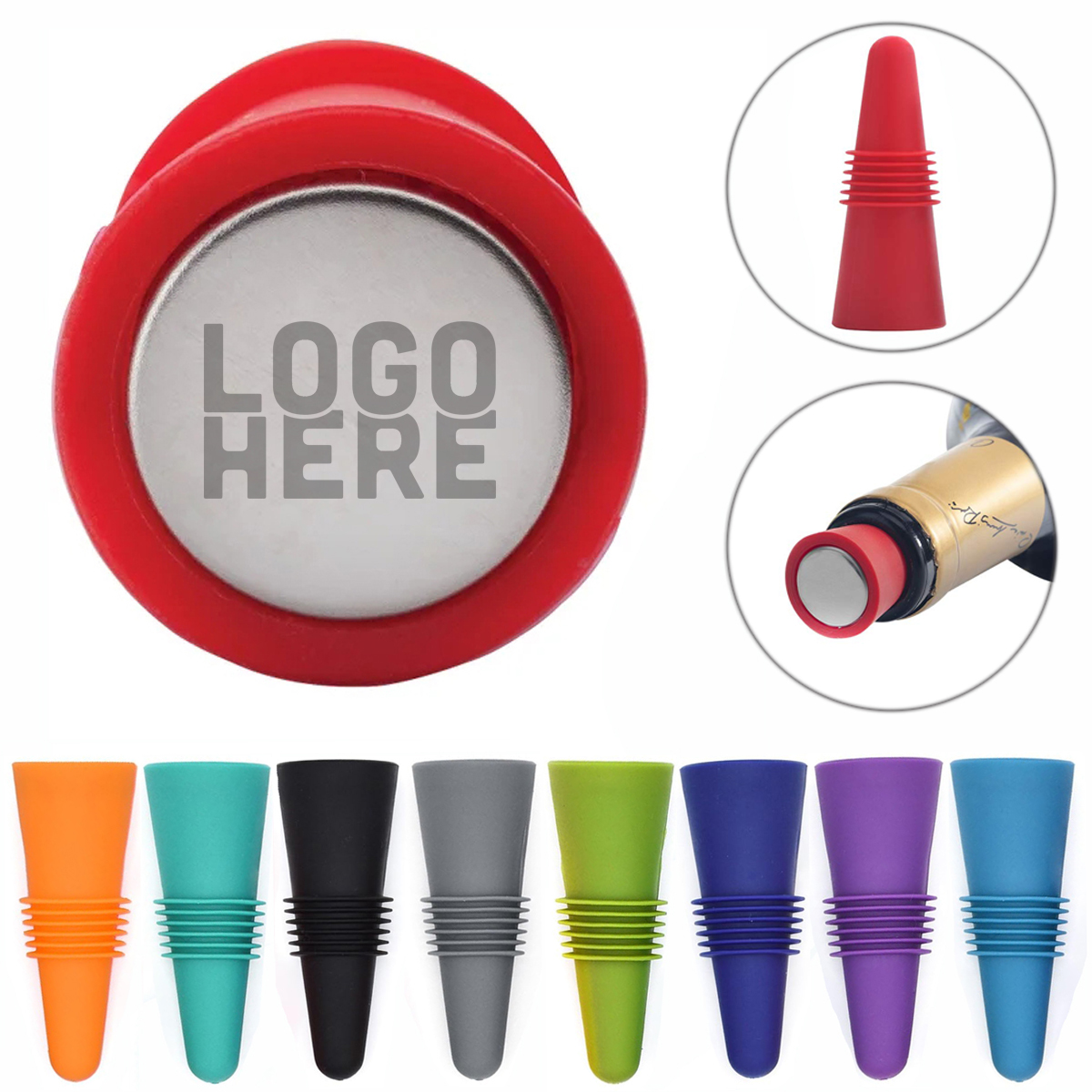 Silicone Hat Wine Bottle Stopper- Wine Gift - Monkey Business USA