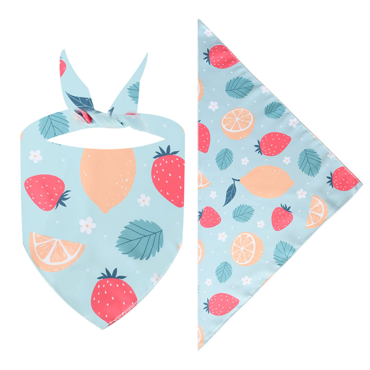 Printing Dog Triangle Kerchief Bibs