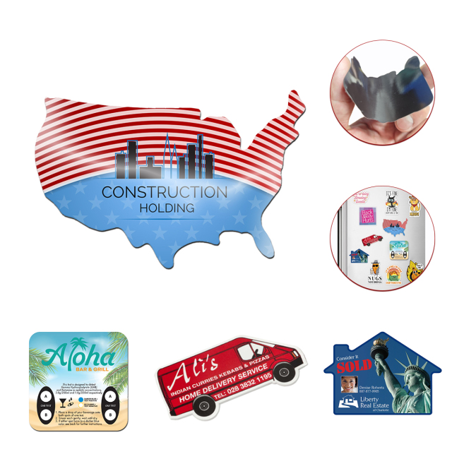 Custom 4'' Shaped Flexible Magnets