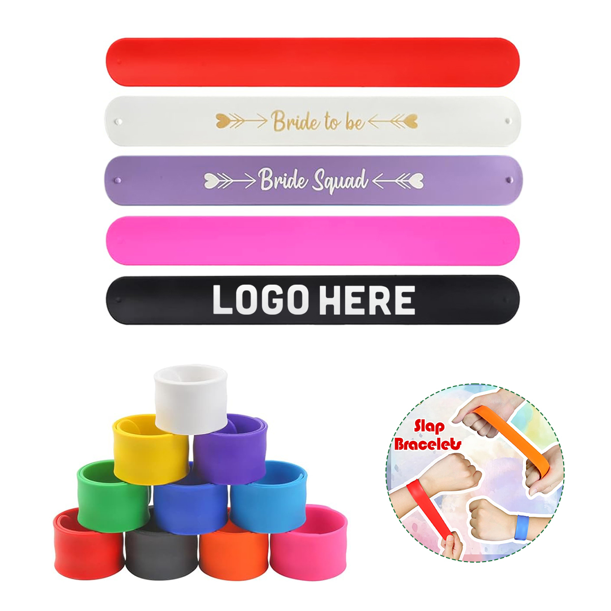 Custom Silicone Slap Bracelet