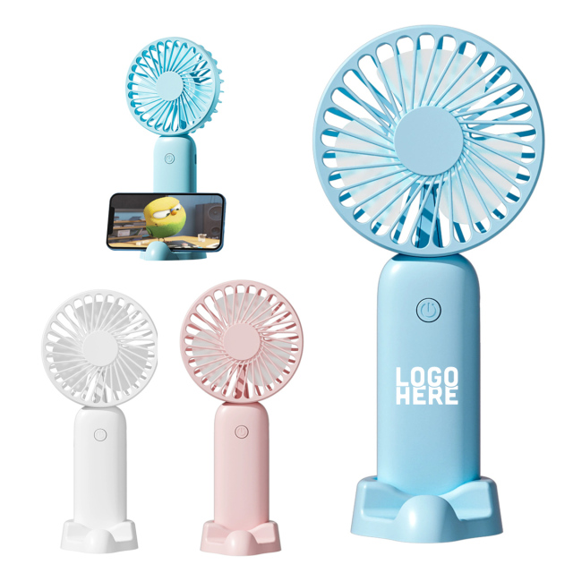 Handheld Portable Fan with Phone Stand