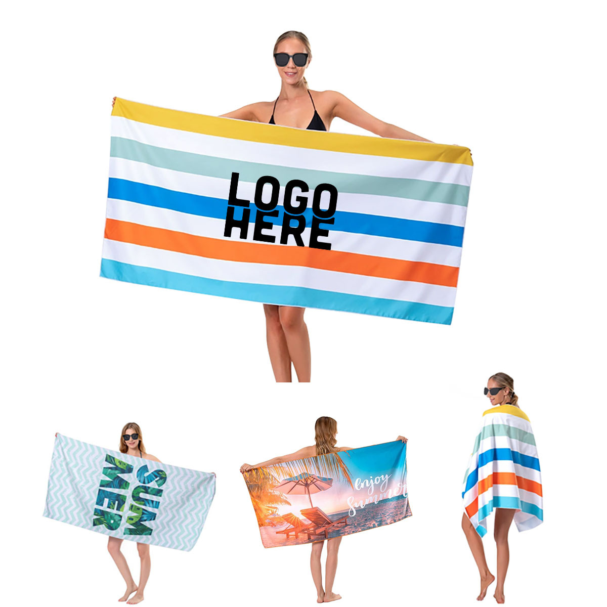 Stripe Pool & Beach Towel