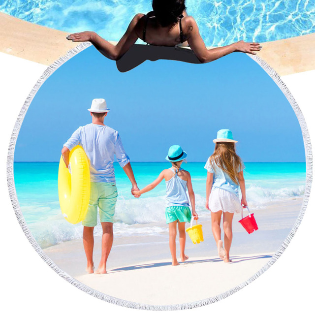 Round Beach Towel Shawl