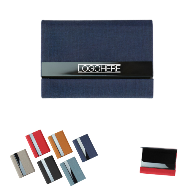 Leather Metal Card Holder