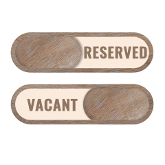 Vacant and Reserved Door Indicator Sign