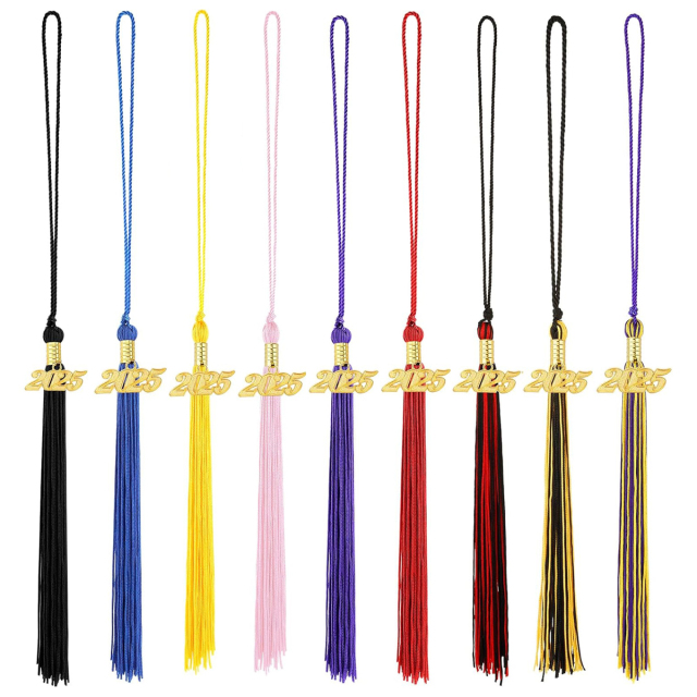 Graduation Cap Tassels With Gold 2025 Charm