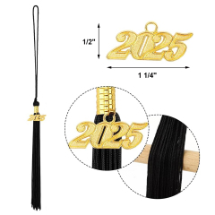 Graduation Cap Tassels With Gold 2025 Charm