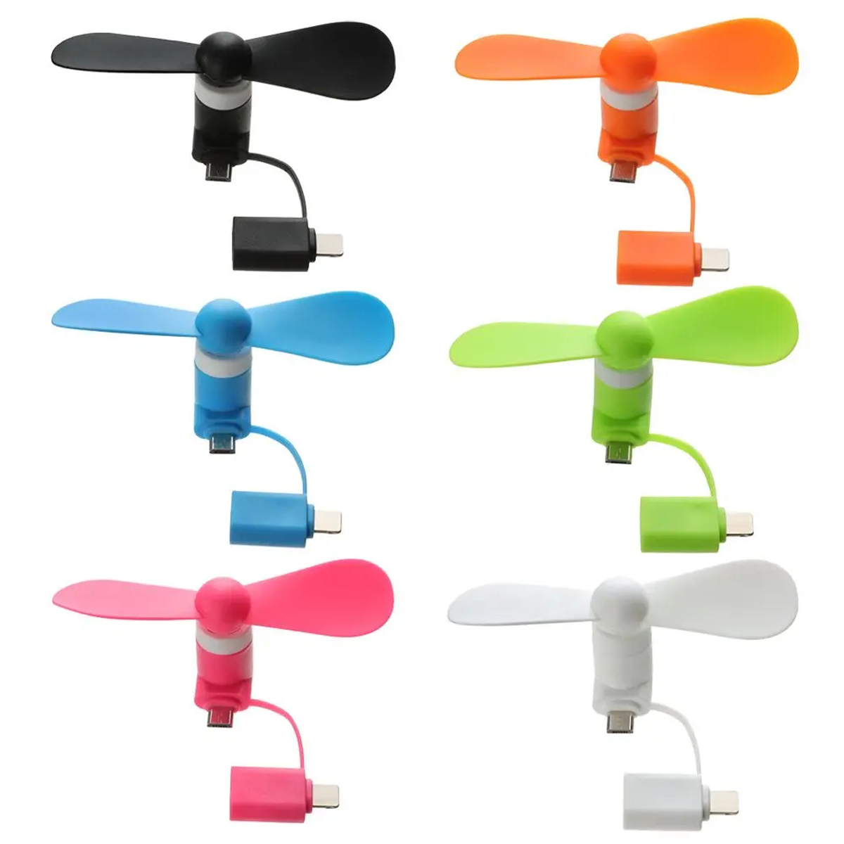2-in-1 Mini Cell Phone Fans