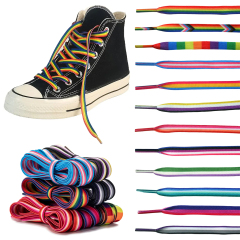 Gay Pride Rainbow Striped Shoelaces