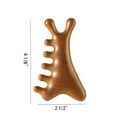4 in 1 Wood Scalp Massager Comb