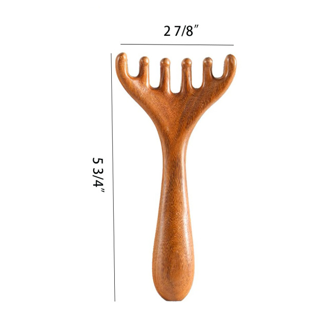 Wooden Head Massager