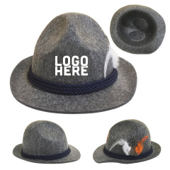 Felt Oktoberfest Hat with Feather
