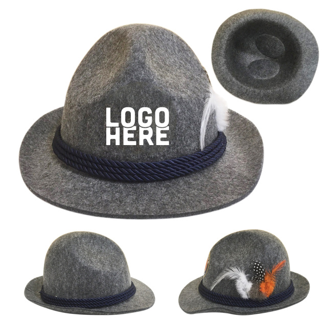 Felt Oktoberfest Hat with Feather