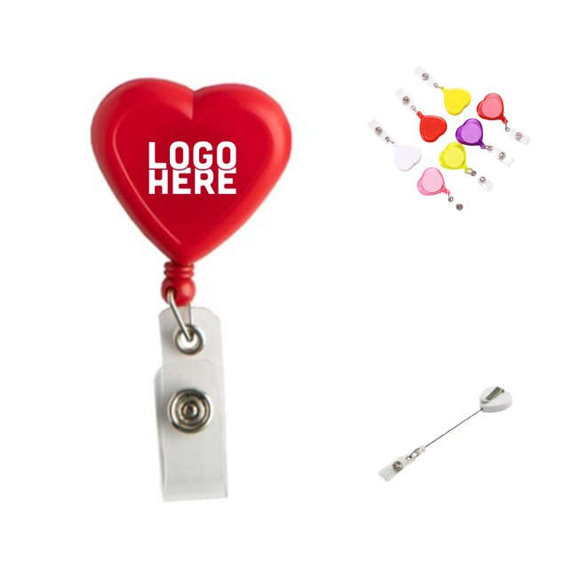 Heart Shaped Badge Reel