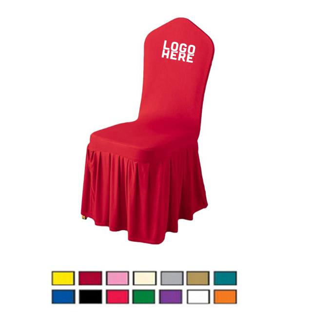 Pleated Stretch Banquet Chair Cover