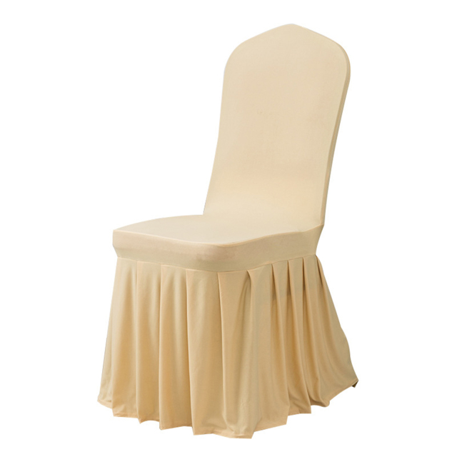Pleated Stretch Banquet Chair Cover