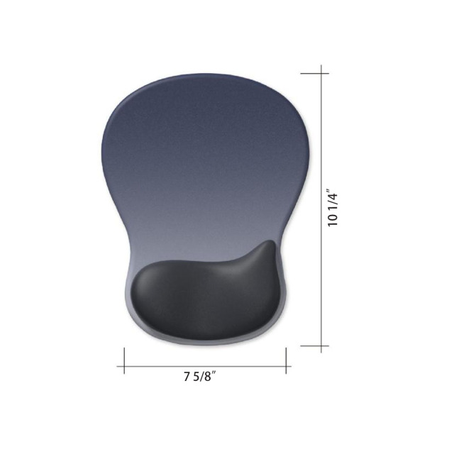Mouse Pad With Silicone Infill Wrist Rest