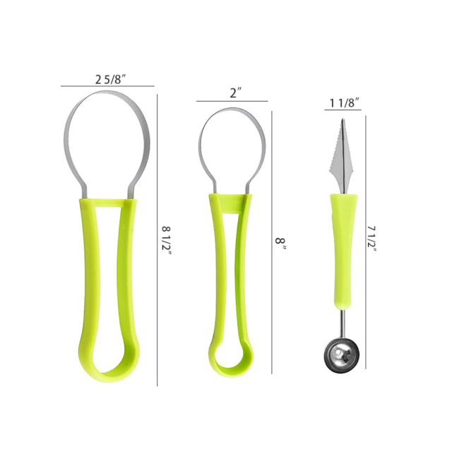 3 In 1 Melon Fruit Carving Tools Knife