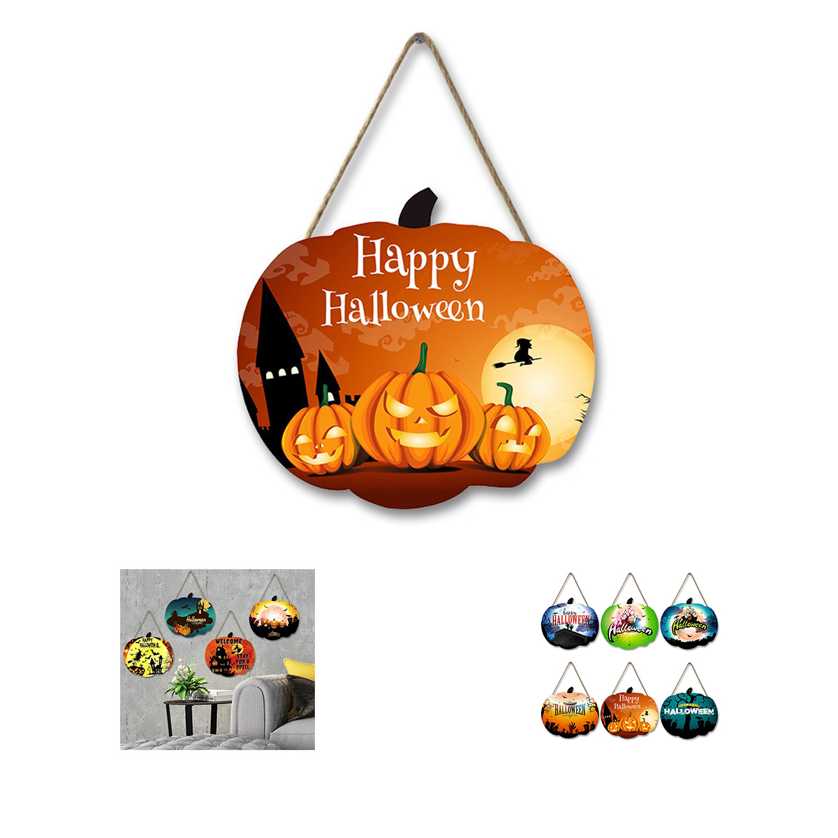 Hanging Wood Sign Decoration