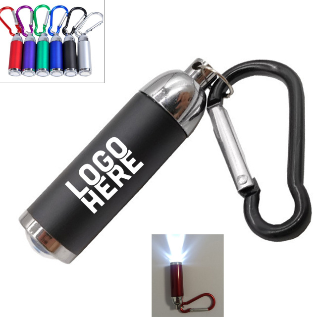 Mini Flashlight with Carabiner Clip