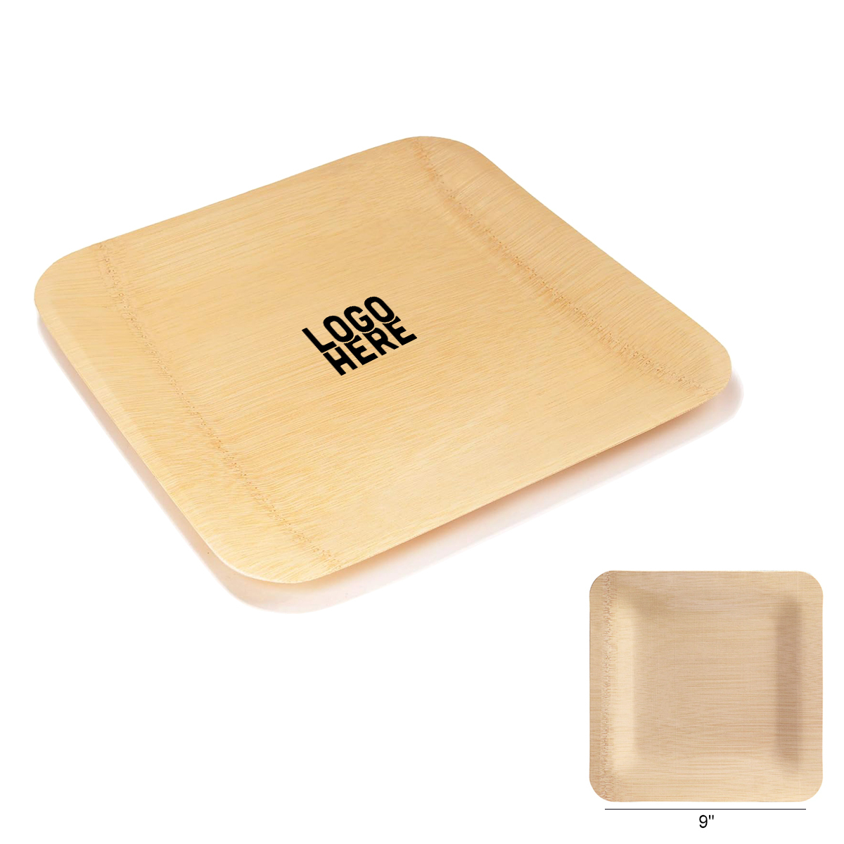Custom Bamboo Square Plates