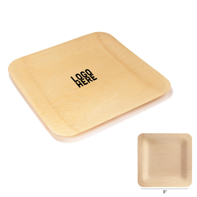 Custom Bamboo Square Plates