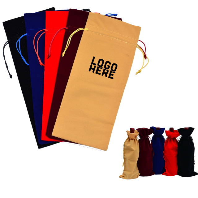 Velvet Wine Bottle Bags