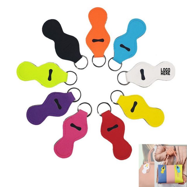 Full Color Lip Balm Holder Keychain