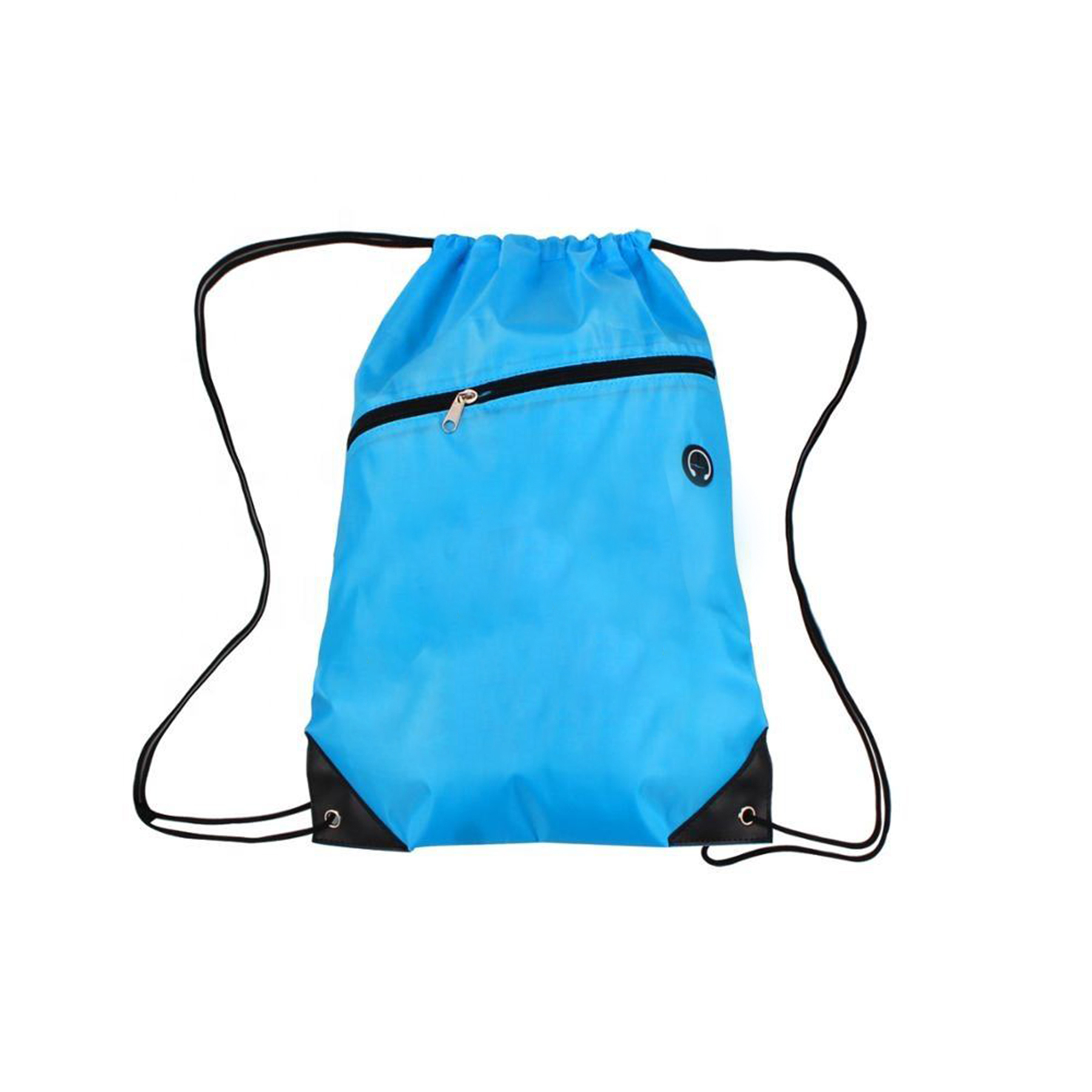 Drawstring  Backpack w/Zipper Pocket