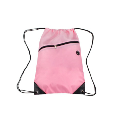 Drawstring  Backpack w/Zipper Pocket