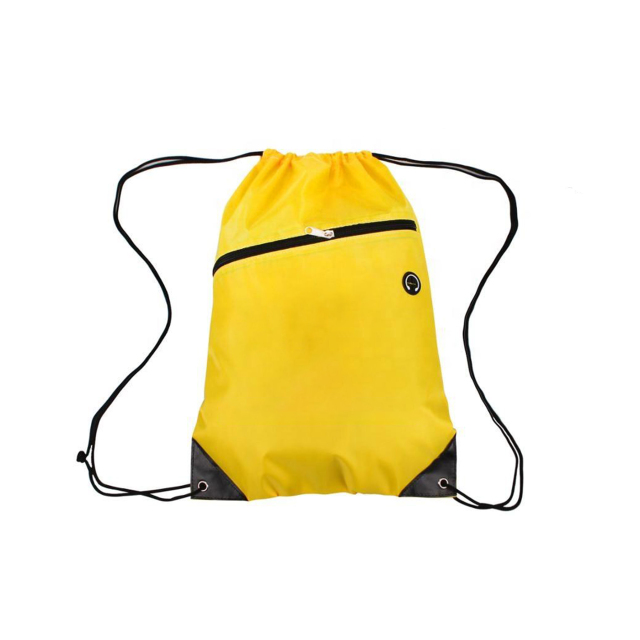 Drawstring  Backpack w/Zipper Pocket