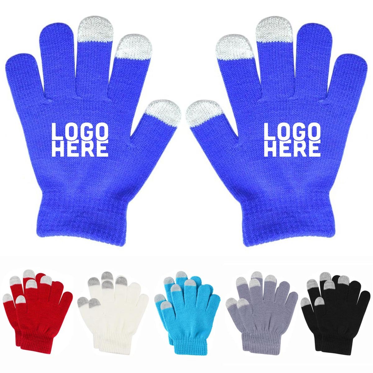 Kids Knitted Touchscreen Gloves