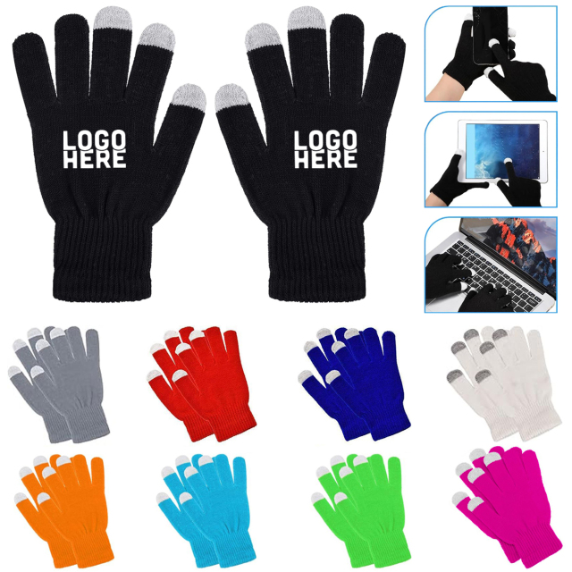 Adults Knitted Touchscreen Gloves