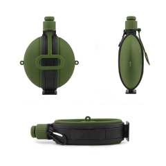 19.8 Oz Foldable Compass Silicone Water Bottle