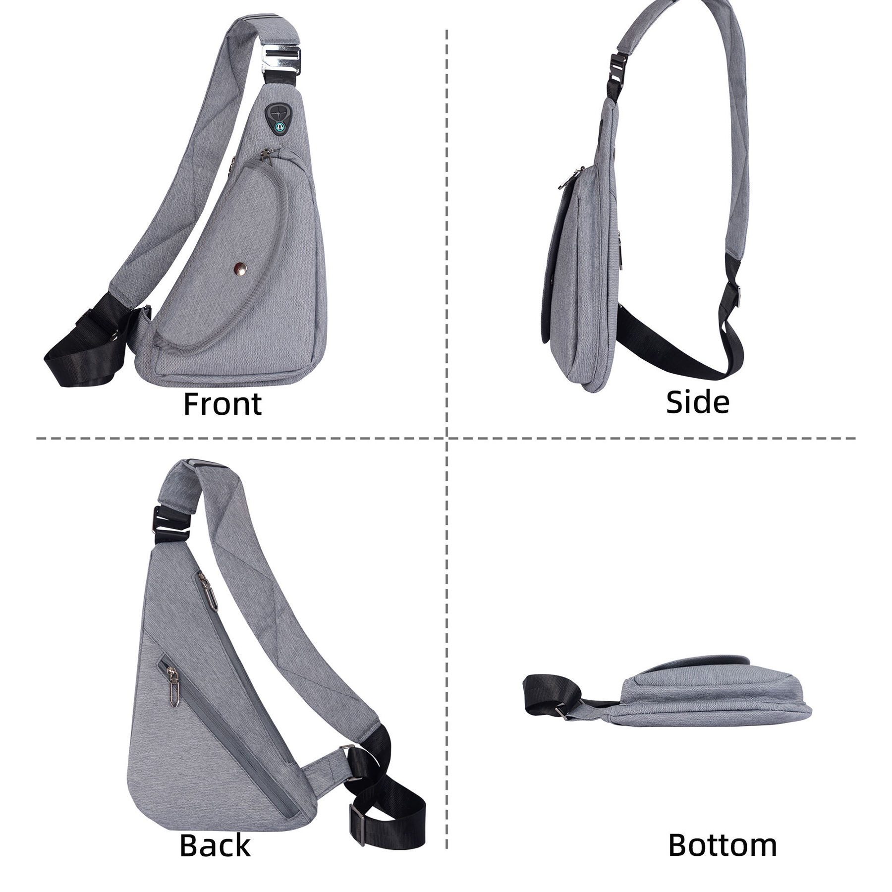 Casual Chest Crossbody Bag
